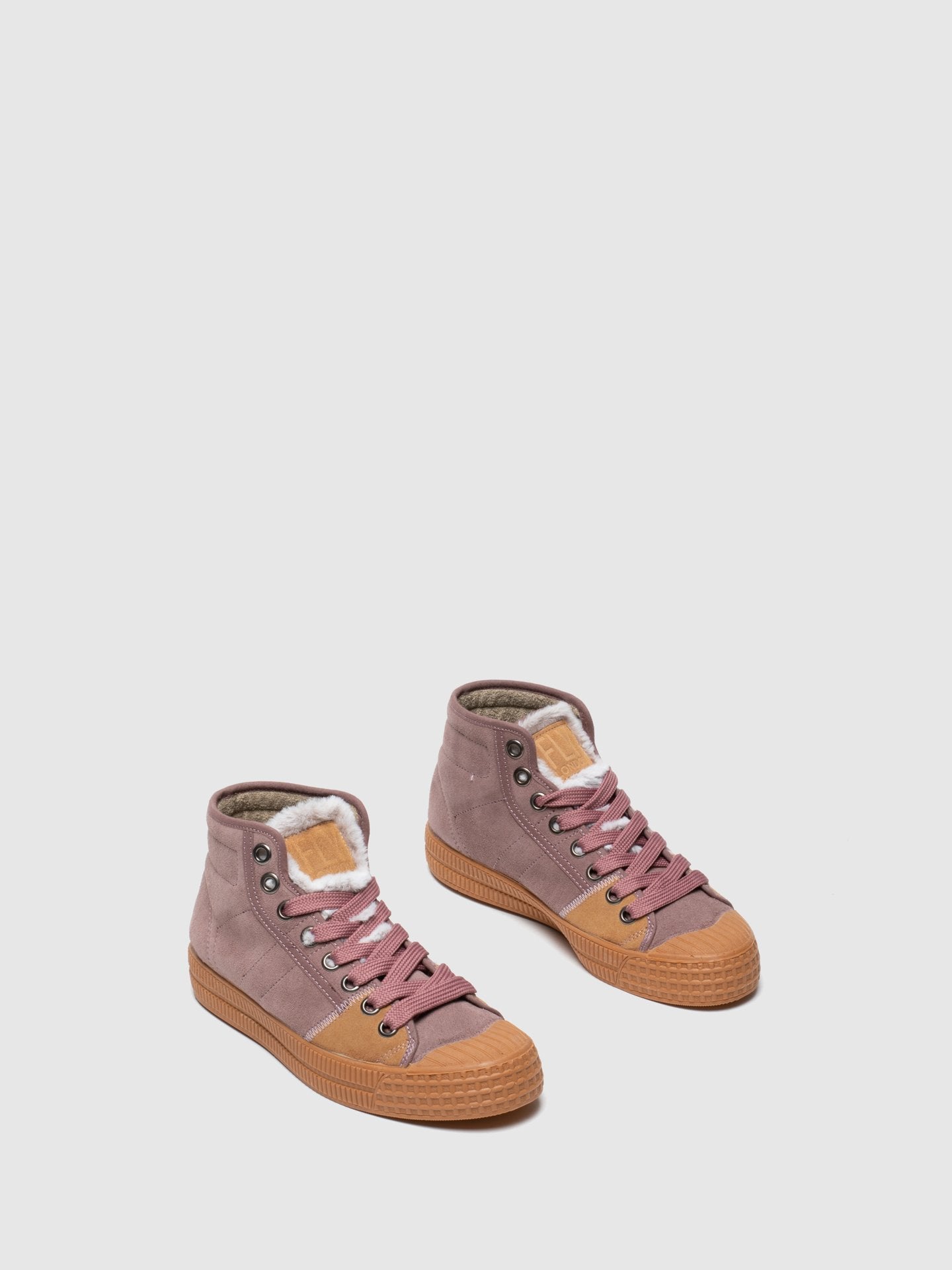 Fly London Pink Hi-Top Trainers